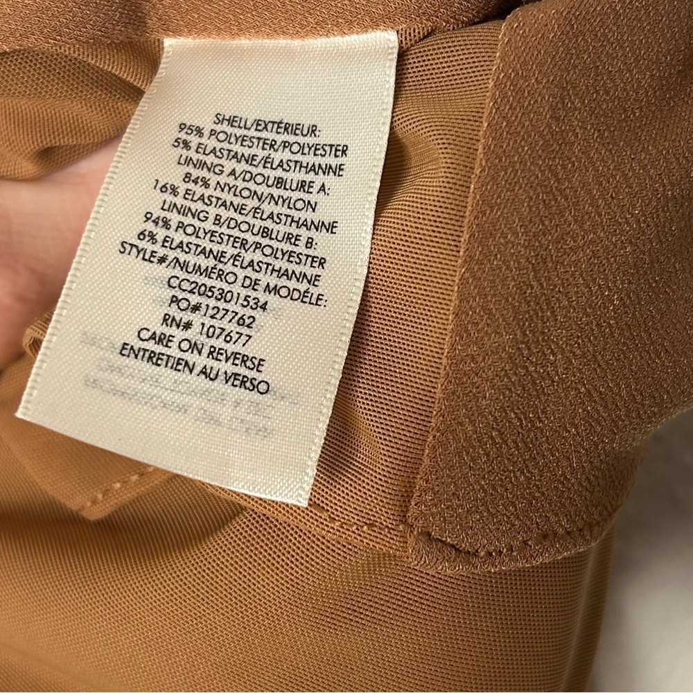 Alice + Olivia Ashby Hip Cutout Dress in Camel - Picture 5 of 7